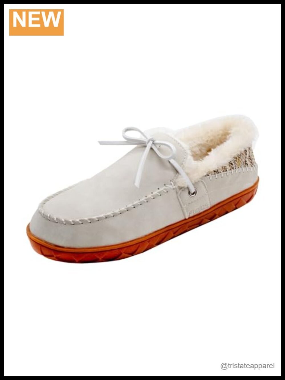 Women's Faux Leather Slippers with Faux Shearling Lining Slip-On Indoor